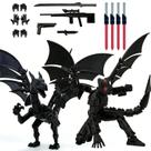 Conjunto de Boneco Articulado Robot Action Figure KAMOVNY T13 com Dragão e Armas Conjunto de Boneco Articulado Robot Action Figure KAMOVNY T13 com Dragão e Armas