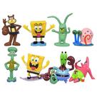 Conjunto de bonecos AMZO Sponge Squarepants, 8 peças, edição limitada Conjunto de bonecos AMZO Sponge Squarepants, 8 peças, edição limitada