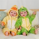 Conjunto de Bonecos Bebê Gêmeos Realistas BABESIDE 17" Menino e Menina Conjunto de Bonecos Bebê Gêmeos Realistas BABESIDE 17" Menino e Menina