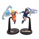 Conjunto de bonecos colecionáveis N-arutos e Sasuke PVC