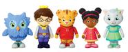 Conjunto de bonecos Daniel Tiger's Neighborhood Friends, pacote com 5, 6 cm