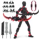 Conjunto de bonecos de ação Dummy13 Titan e Robo Figures impressos em 3D