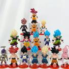 Conjunto de bonecos de ação Gumair Dragon Ball Z, 16 peças, 8 cm Conjunto de bonecos de ação Gumair Dragon Ball Z, 16 peças, 8 cm