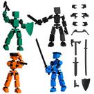 Conjunto de bonecos de ação Mini Titan T-13 Luck Dummy Robot 13