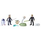 Conjunto de bonecos de ação STAR WARS Mission Fleet Grogu de 6,5 cm com 4 bonecos e 7 acessórios