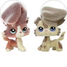 Conjunto de bonecos de animais de brinquedo em PVC flocado Collie Great Dane Dachshund