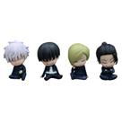 Conjunto de bonecos de anime Popu, 4 peças de PVC colecionável com personagens