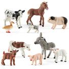 Conjunto de bonecos de brinquedo Divwa Baby Plastic Farm Animal, 10 unidades 3-5