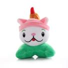 Conjunto de bonecos de pelúcia PVZ Cattail Zombie Plant com 50 adesivos
