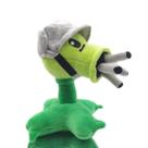 Conjunto de bonecos de pelúcia PVZ Gatling Pea Zombie Plant com adesivos