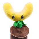 Conjunto de bonecos de pelúcia PVZ Zombie Plant com adesivos