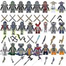 Conjunto de bonecos de plástico compatível com Mini Ninjago Snakes War