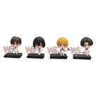 Conjunto de bonecos de PVC Attack on Titan Anime de 4 peças Chibi Collect