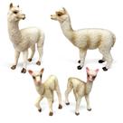 Conjunto de bonecos familiares de lhama em miniatura, 4 peças - PVC Lhama & Baby Conjunto de bonecos familiares de lhama em miniatura, 4 peças - PVC Lhama & Baby
