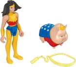 Conjunto de bonecos Fisher-Price DC League of Super-Pets Wonder Woman