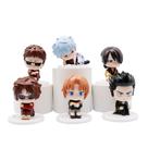 Conjunto de bonecos Gintama, 20º aniversário, Chibi, 7 cm, PVC x6