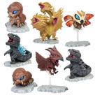 Conjunto de bonecos Godzillas Mothra King Ghidorah, 7 peças de anime