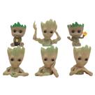 Conjunto de bonecos Guardiões da Galáxia Groot Baby x6 - 6cm