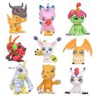 Conjunto de bonecos LUMAN Crazy Digital Monster Adventure Digimon 9 unidades