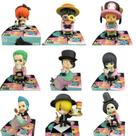 Conjunto de bonecos One Piece Chocolate Pirate 9 peças em PVC
