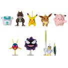 Conjunto de bonecos Pokémon Battle 8, pacote com 6 bonecos de 5 cm e 2 bonecos de 7,5 cm