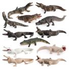 Conjunto de bonecos realista de crocodilo, jacaré, PVC, crianças com mais de 3 anos
