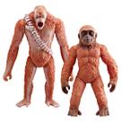 Conjunto de bonecos realista Gorilla PVC Scarred Warrior com bebê, 2 peças Conjunto de bonecos realista Gorilla PVC Scarred Warrior com bebê, 2 peças