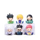 Conjunto de bonecos Toy Hunter x Hunter, 6 peças de anime Chibi PVC