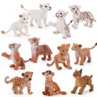 Conjunto de bonecos Wild Animal Cub, 11 peças de PVC, realistas, Baby Lion Kids