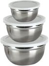 Conjunto De Bowls Com Tampa Prática Golden Inox