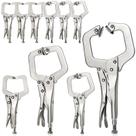 Conjunto de braçadeiras C Locking Minatee, 10 unidades com almofadas fixas e giratórias Conjunto de braçadeiras C Locking Minatee, 10 unidades com almofadas fixas e giratórias