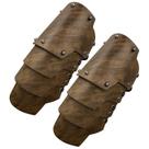 Conjunto de braçadeiras de couro estilo medieval viking para fantasia de cavaleiro