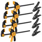 Conjunto de braçadeiras ELEAD de 8 peças: 4 braçadeiras de 30 cm mais 4 braçadeiras de mola