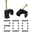Conjunto de braçadeiras PXZBLG, pacote com 200, 1/2, meio gancho em J com pregos para PEX Conjunto de braçadeiras PXZBLG, pacote com 200, 1/2, meio gancho em J com pregos para PEX