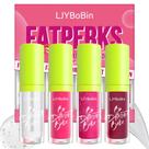 Conjunto de brilho labial LjyBobin Tinted Lip Oil de longa duração 80mL x4