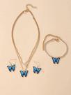 Conjunto de brinco e colar
