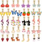 Conjunto de brincos Clip On SYNLIN para meninas sem piercing nas orelhas x20