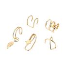 Conjunto De Brincos De Clipe De Orelha Em Liga Com Corrente De Borlas Vintage, Joias Femininas Conjunto De Brincos De Clipe De Orelha Em Liga Com Corrente De Borlas Vintage, Joias Femininas