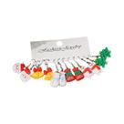 Conjunto De Brincos De Resina Festivos De Natal: Papai Noel, Árvore, Biscoito De Gengibre, Sino,