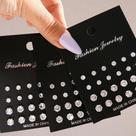 Conjunto De Brincos De Zircônia Brilhante Para Mulheres E Homens, 36 Pares, Joias De Cristal Conjunto De Brincos De Zircônia Brilhante Para Mulheres E Homens, 36 Pares, Joias De Cristal