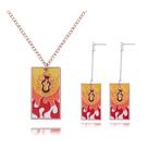 Conjunto de Brincos SONGCHANGJEWELRY Anime Kimetsu No Yaiba