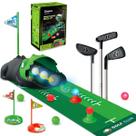 Conjunto de brinquedo de golfe para crianças Clemas atualizado com devolução automática de dinossauros