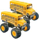 Conjunto de Brinquedos ArtCreativity - Ônibus Escolar com Rodas Monstros (13cm) - 2 Peças