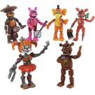 Conjunto de brinquedos Bear, 6 peças, boneco de ação de PVC Sajy Freddy Bear de 13 cm