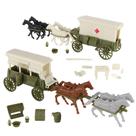 Conjunto de Brinquedos BMC Ambulância e Carroças de Suprimentos da 1ª Guerra Mundial Escala 1:32
