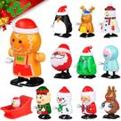 Conjunto de brinquedos Christmas Wind Up HelloJoy com árvore de Natal do Papai Noel