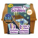 Conjunto de brinquedos Crayola Scribble Scrubbie Pets Glow Ocean