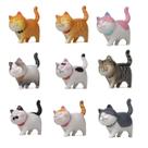 Conjunto de brinquedos da coleção Halloluck com 9 bonecos de gato em miniatura
