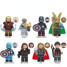 Conjunto de brinquedos da série Marvel Heroes Avengers para crianças montado