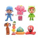 Conjunto De Brinquedos De Animais Pocoyo 7 Peças: Figuras De PVC De Pássaro, Pato E Elefante,